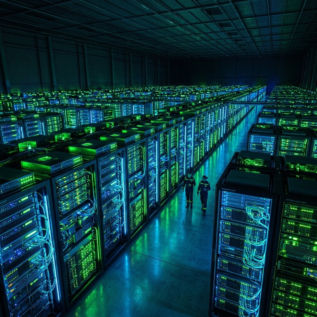 Aether Node Hardware Farm Illustration